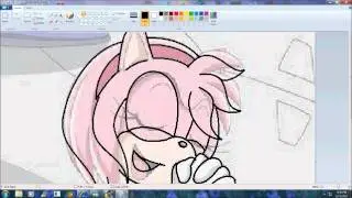 Recoloring amy rose to Jordan the hedgehog