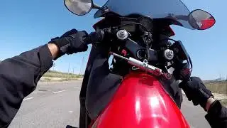 Honda CBR 600 F-Sport footbrake practice