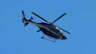 Bell 429 HB-ZAP Heli Alps takeoff Sion airport Valais Switzerland 04.07.2024