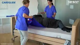 Samarit Umlagerungstuch Careglide im Einsatz