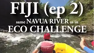 FIJI White Water Rafting Same Navua River Eco Challenge World's Toughest Race. Fiji Rivers Team USA