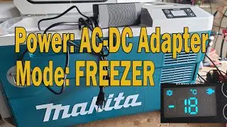 Makita 20L Freezer: AC-DC Power Usage & Temperature Profiling
