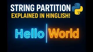 String Partition in Python Explained with Examples | Python String Concepts for Beginners