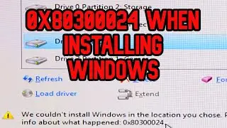 (SOLVED) How to Fix Error 0x80300024 When Installing Windows ^FIXED^