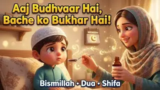 Aaj Budhvaar Hai, Bache ko Bukhar Hai! 🌙🤲 | Muslim Kids Song (Bismillah, Dua & Shifa)