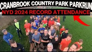 Cranbrook Country Park parkrun 1st Jan 2024 / Bumper Attendance / By How Much Was the Record Beaten?