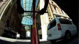 Fixed gear bike a Milano go pro hd