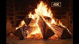 8 Hours Cozy Fireplace 🔥 Crackling Fire Sounds for Sleep, Relax & Study