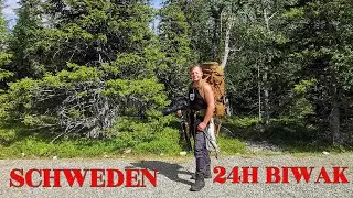 24H Biwak in Schweden Wandern im Bärengebiet mit Wildtier Sichtung