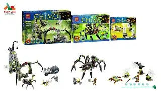 3 Sets of Bela Chimo (Lego Chima ) Web Dash, Spinlyn's Cavern, Sparratus' Spider Stal | NAP Lego