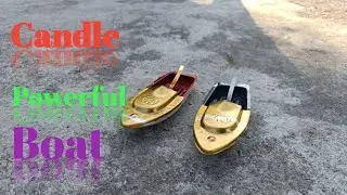 Make a candle powered boat in less than 10 minutes
