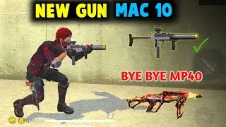 NEW GUN MAC-10 ABILITY TEST IN FREE FIRE | NEW SMG GUN | GARENA FREE FIRE