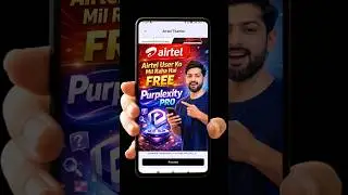 Airtel Users Ke Liye Badi Khushkhabri 😱 Perplexity Pro FREE! #airtelreward #tips #shorts