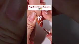 Gingerbread House Nail Art Inspiration🧸🎄#nailtechnician #nailswag #christmasnails #gingerbread #bqan