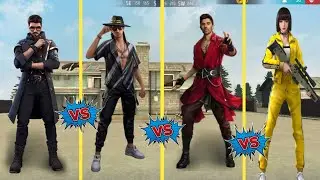 ALOK VS SONTINO VS K VS KELLY SPEED TEST WHICH CHARACTER BEST IN SPEED😍