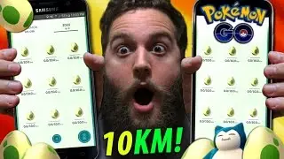 HATCHING 18 RARE 10KM EGGS ALL AT ONCE! - POKEMON GO