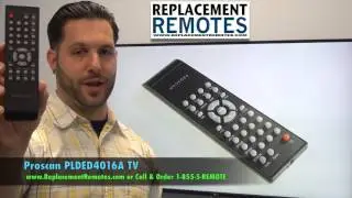 Пульт дистанционного управления для телевизора Proscan PLDED4016A - www.ReplacementRemotes.com