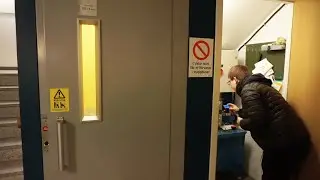 Machine Room Tour! 1988 KONE roped hydraulic elevator @ Södra Järnvägsgatan 49C, Skellefteå, Sweden