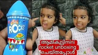 mini rocket candy unboxing ആമികുട്ടി ചെയ്തപ്പോൾ#shorts #unboxing #rocket #aamicutez