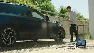 Nilfisk high pressure washer with Auto Brush accessory
