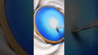Fabric Painting Hoop art Hoop painting #fabricpainting #fabri art #hooppainting