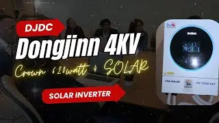 Dongjinn 24volt # 4kv Solar Invertar Pv 5500 # 4 Crown Solar Panal install in Gullbarg 