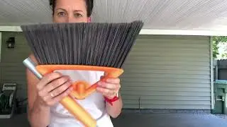 CLEANHOME Outdoor Brooms for Sweeping Patio, Commercial Grade Heavy Duty Broom  Review