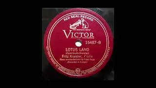 Fritz Kreisler plays Lotus Land (1938)
