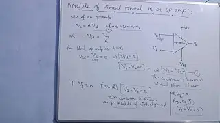 OP-AMP:10- principle of virtual ground.