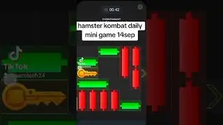 Hamster kombat daily mini game 14 September