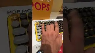 ASMR Sounds Check of Logitech Pop wireless Keyboard,Pop Mouse |Emoji Keyboard #gamingkeyboard #asmr