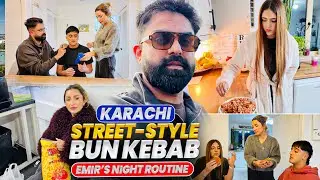 Street-Style Karachi Bun Kebab at Home 🌶️ Recipe + Cozy Night Reset | Emirs nigh routine 