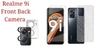 Realme 9i Front,Back And Camera Tempered Glass Screen Protector How to Apply Tempered Glas