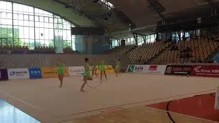 Državno prvenstvo ritmične gimnastike 2018 - ŠK Bleščica - vaja z obroči - 3. mesto