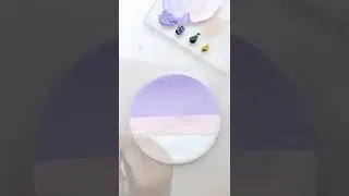 Relaxing Circular Canvas painting | Acrylic color Painting 🎨✨