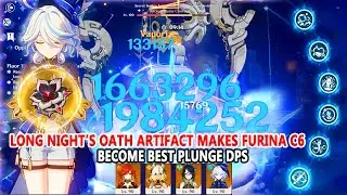 Long Night&rsquo;s Oath Artifact Makes Furina C6 Become Best Plunge DPS : 5.5 Abyss 2M Plunge Showcase
