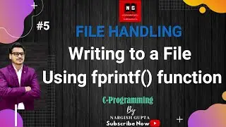 File Handling | Writing to File Using fprintf() function | C Programming | PART 1.5