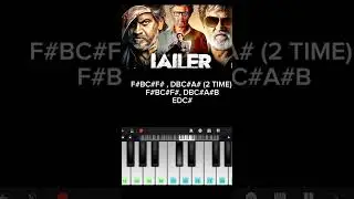 jailer movie most popular tone ll piano tutorial