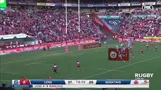 Elton Jantjies Cross Kick Try to Skosan - Lions vs Waratahs Semi Final 2018