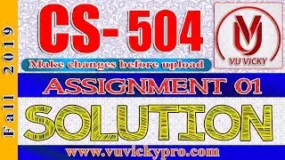 CS504 Assignment 1 Solution Fall 2019 | How to make functional and non functional requirements