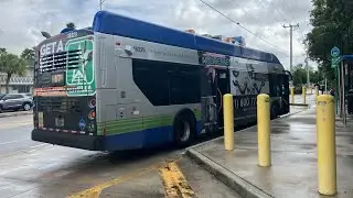 Ride On-Board Miami-Dade Transit: 2018 NewFlyer Xcelsior XN40' (CNG) #18225 On Route 17