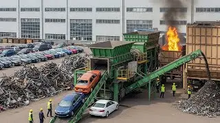 How Millions of Old Cars Are Recycled Into Railway Tracks (FULL PROCESS)
