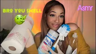 ASMR I YOU STANK ! Cleaning YOU With GLOVES I Custom Video 🧤🤚🏻