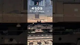 Train Horn Salute & Wave From Conductor On Norfolk Southern Railroad, JawTooth shorts