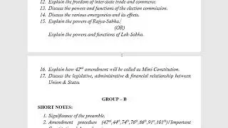 KSLU LLb Constitutional Law   Most Likely   Important Questions   ||Tech Brainz||