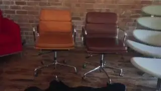 EA217 office chair brown and mottled tan comparison from Iconic Interiors