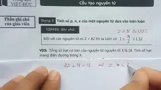 HÓA HỌC 10 - CÁC DẠNG BÀI TẬP TÍNH SỐ HẠT CỦA NGUYÊN TỬ THƯỜNG GẶP