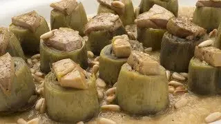 Receta con Alcachofas con foie y piñones de Karlos Arguiñano