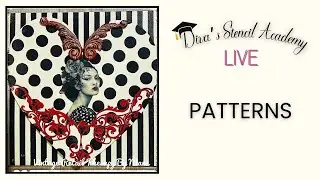 Diva's Stencil Academy Ep. 22 - Patterns with stencils