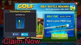 Golf Battle Cue in 8 Ball Pool | Claim Now